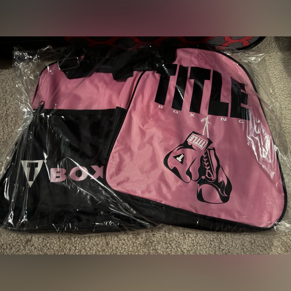 Pink Title Boxing Glove Bag New in Plastic
